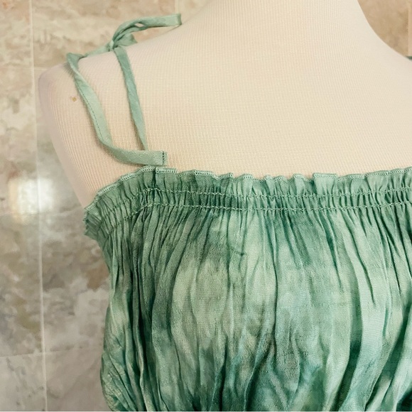 Lulus Tie-Dye Smocked Cropped Tank Top - Picture 4 of 7